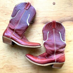 Double H Red Western Boots M 7.5/ W 9-9.5